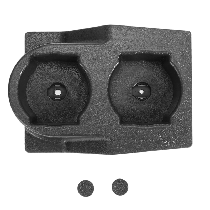 

Car Front Center Console Dual Water Cup Holder Insert Black for Nissan GQ Patrol Y60 1988-1997 4WD 4X4