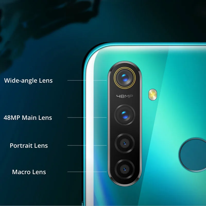 Realme 5 Pro 4 Гб ОЗУ 64 ПЗУ 6 3 ''мобильный телефон Snapdragon 712 AIE OPPO 48MP Quad camera мобильный VOOC