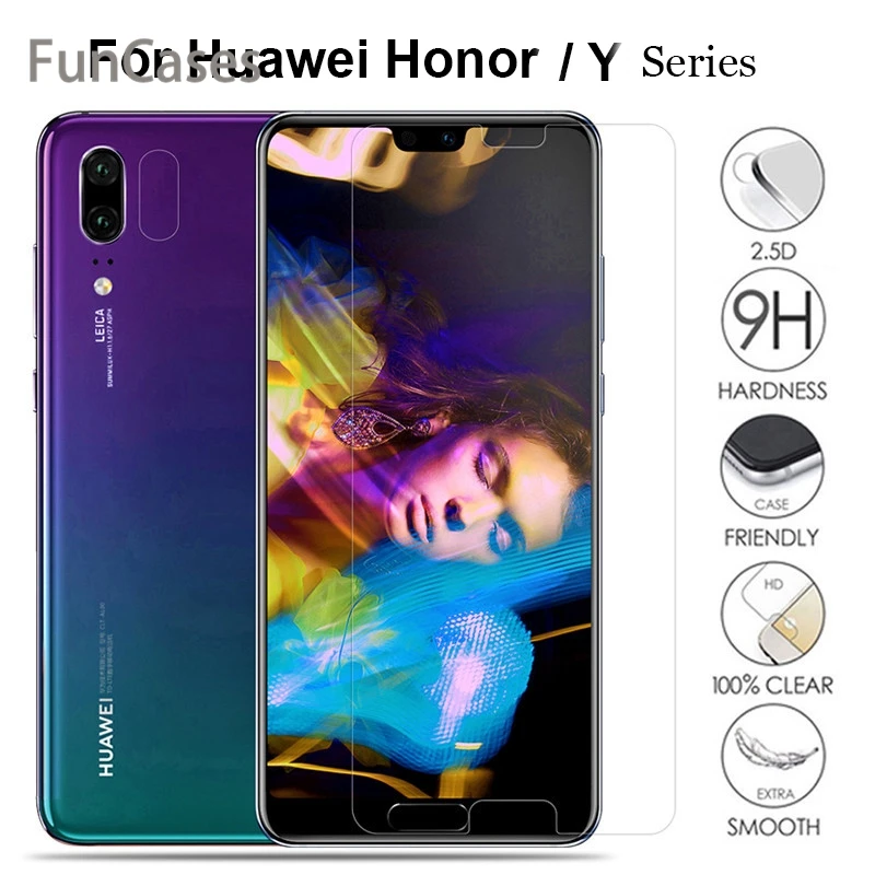 

Закаленное стекло для huawei Honor 7A 7C Pro 5,7, Защитное стекло для экрана Y6 Prime 2018 Y9 Y7 Y5 Prime 2018