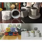 Силиконовая форма Геометрическая многоугольная бетонная ваза для цветов Силиконовый молд в Форе Кубка