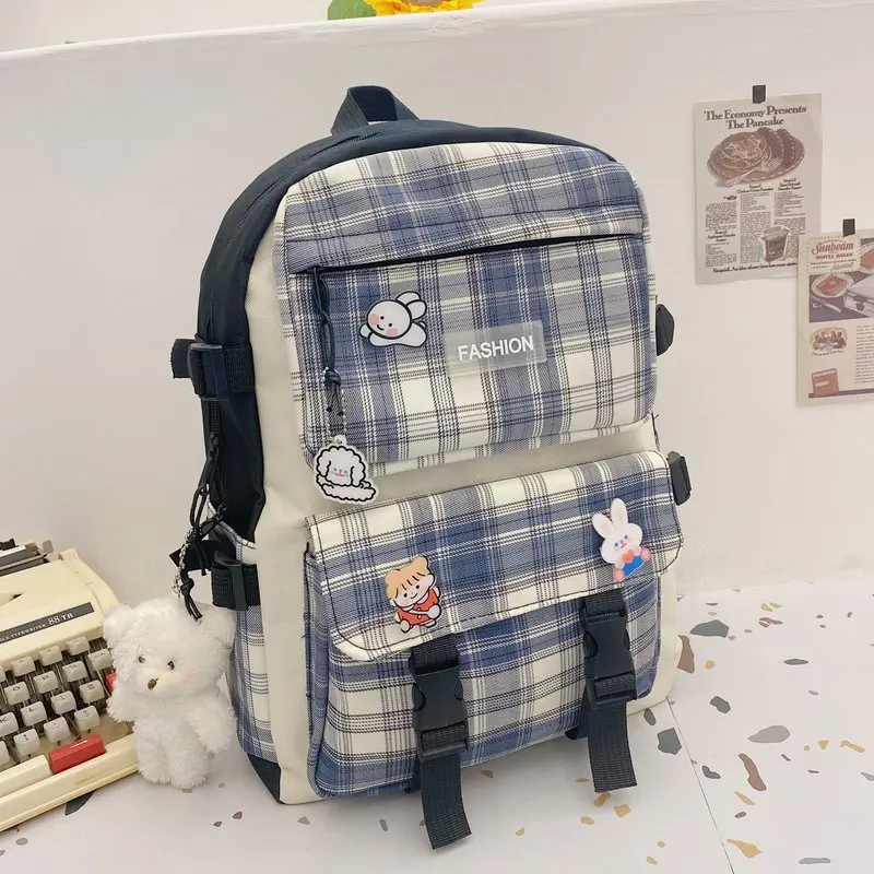 4 pcs sets canvas Schoolbags For Teenage Girls Female Children Shoulder Bags New Trend Female Backpack Fashion Women Backpack