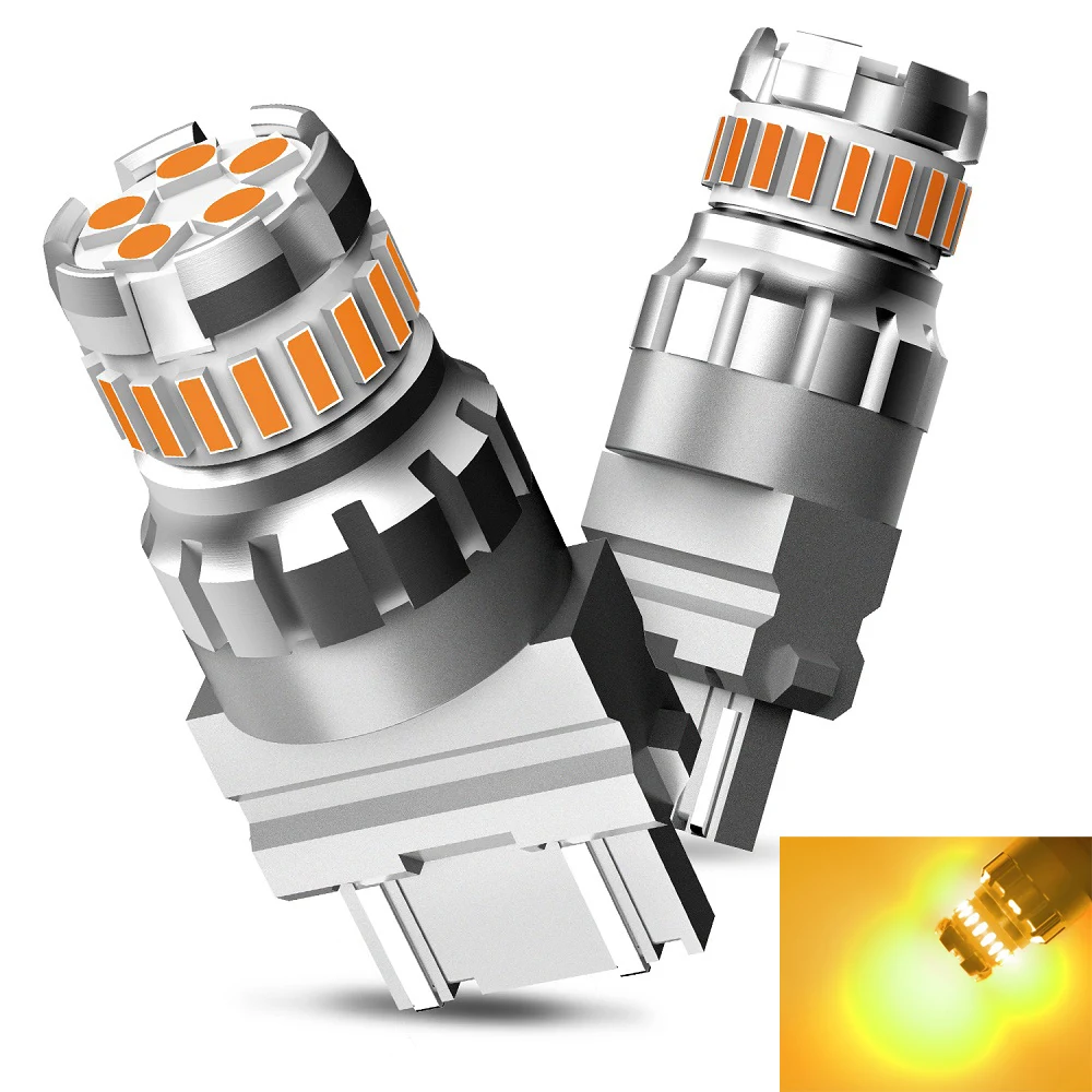 

AUXITO 2x T25 LED Canbus 3157 3156 3057 P27/7W Светодиодная лампа Автомобильные задние стоп-сигналы DRL Парковочный сигнал 12 В Янтарный Желтый Белый Красный