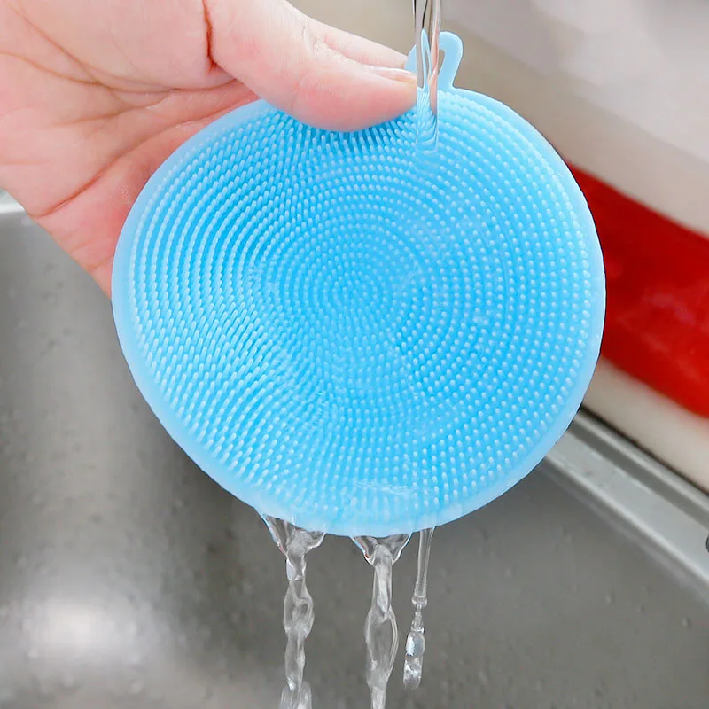 Волшебная губка ластик для кухни силиконовая мытья посуды мягкие губки чистки