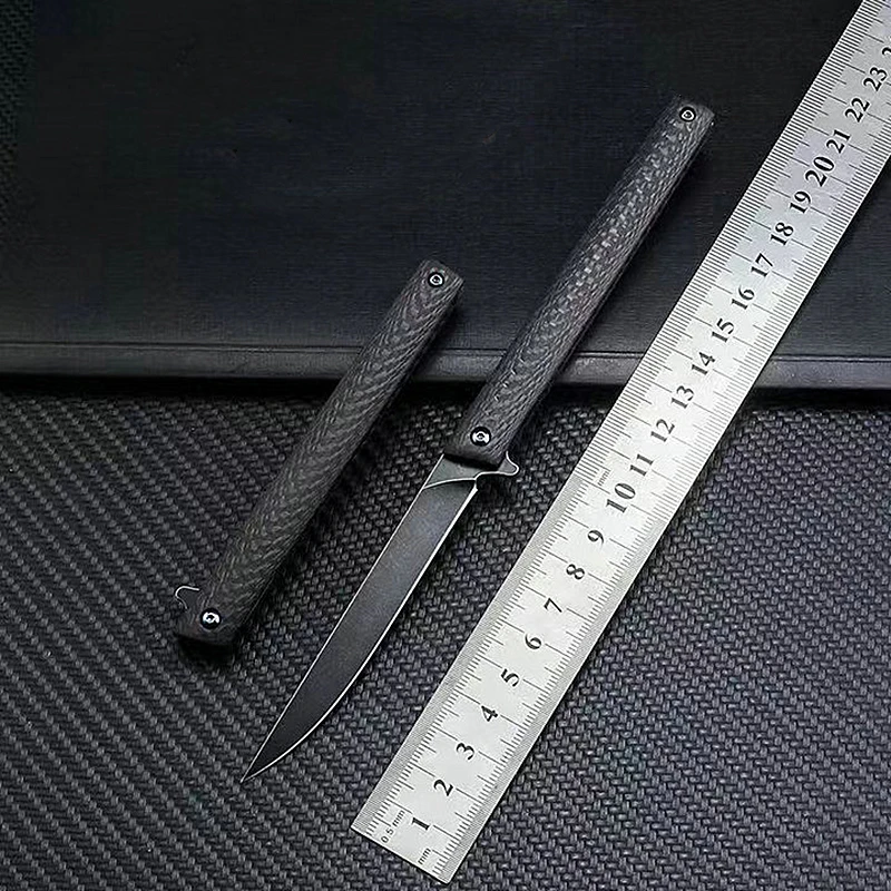 Esiwo EDC Складной нож m390 титановый из углеродного волокна Флиппер Карманный для кемпинга спасательные тактические ручки ножи спасательный подарок инструменты для выживания