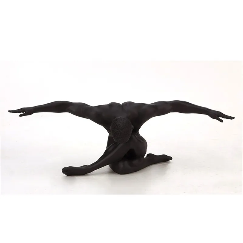 Современная Скульптура телесного цвета из смолы Мужская абстрактная статуя