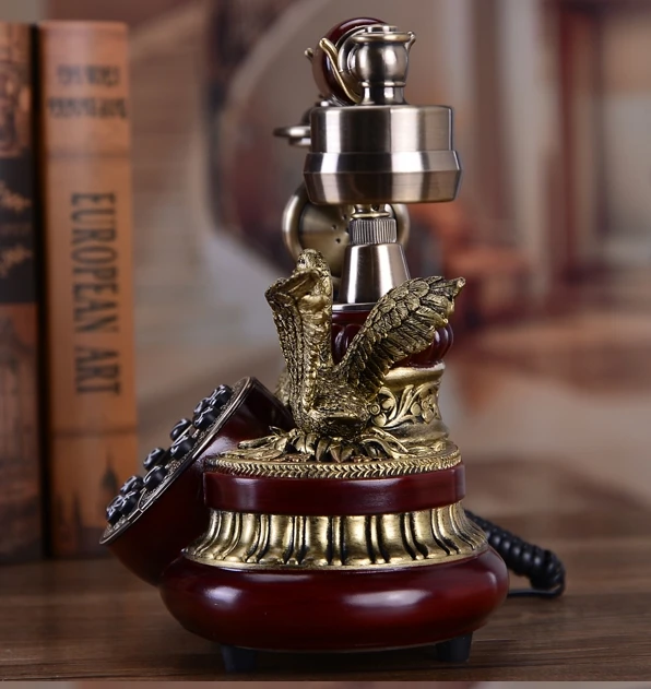 Модный античный телефон винтажный модный в рустикальном стиле с определителем