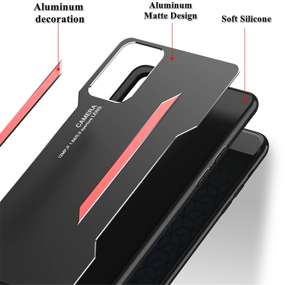 Роскошный Алюминиевый металлический чехол для телефона Xiaomi Redmi 8 8A 9 9A Note 10 K20 K30 K40