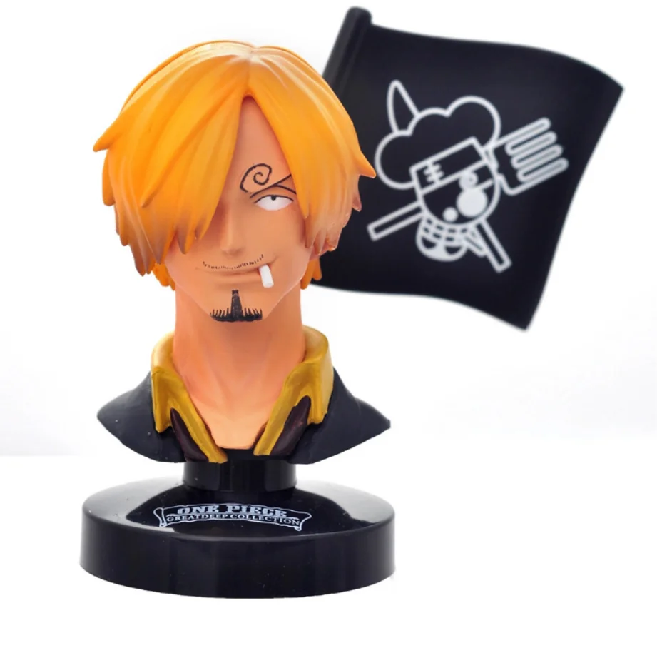 

Free Shipping Random Anime Heads PVC Action Figure Toys Dolls