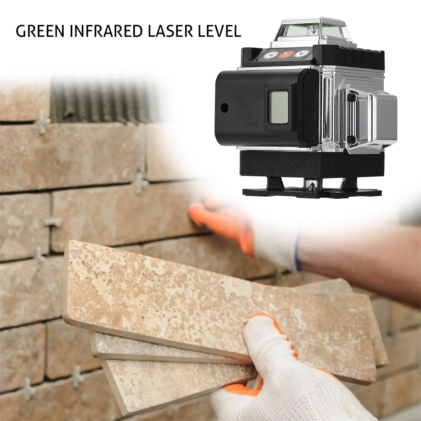 

16 Lines Laser Level 3D Self-leveling Function Leveling Omnidirectional Green Laser Beam Line Vertical Horizontal Oblique Line