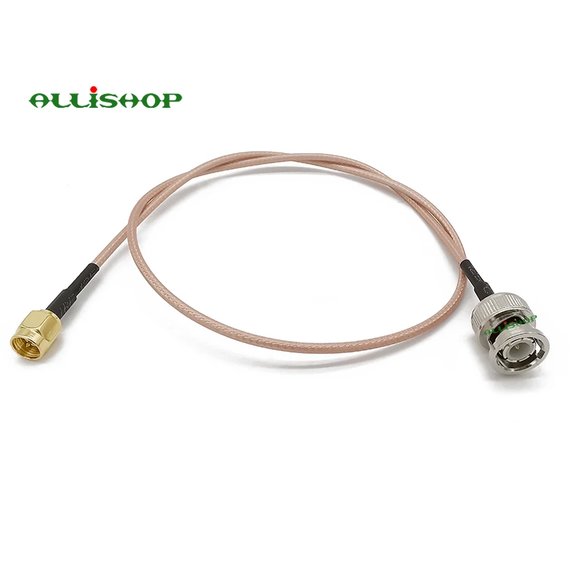 Кабель allishop SMA мужской BNC штекер RG316D двойная экранировка Серебряный 50 Ом