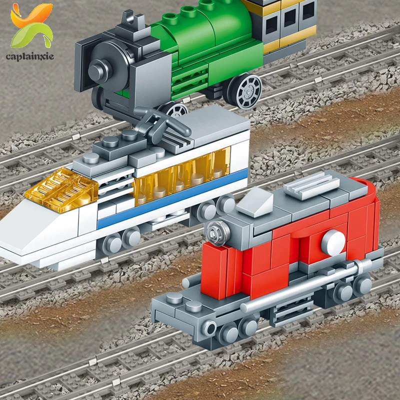 354 шт город скоростной поезд трек Строительные блоки Набор создатель грузовой