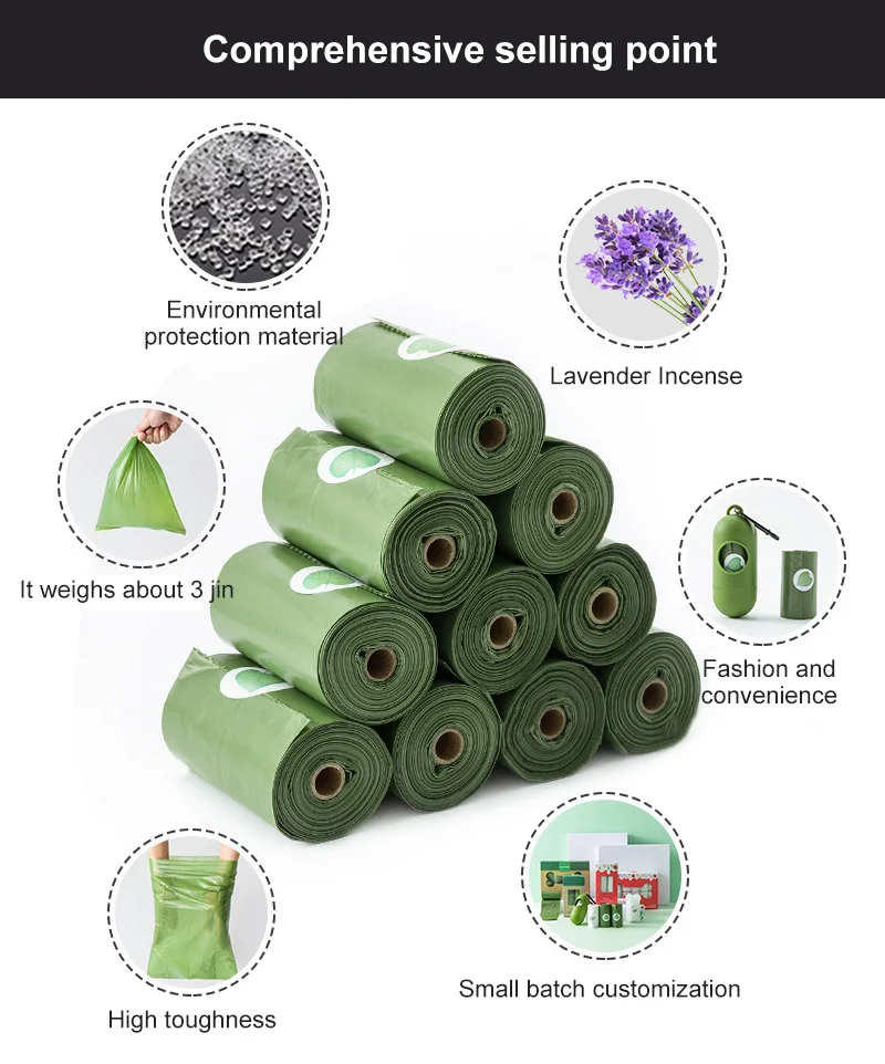 Биоразлагаемый контейнер для хранения без отходов 20 рулонов | Дом и сад