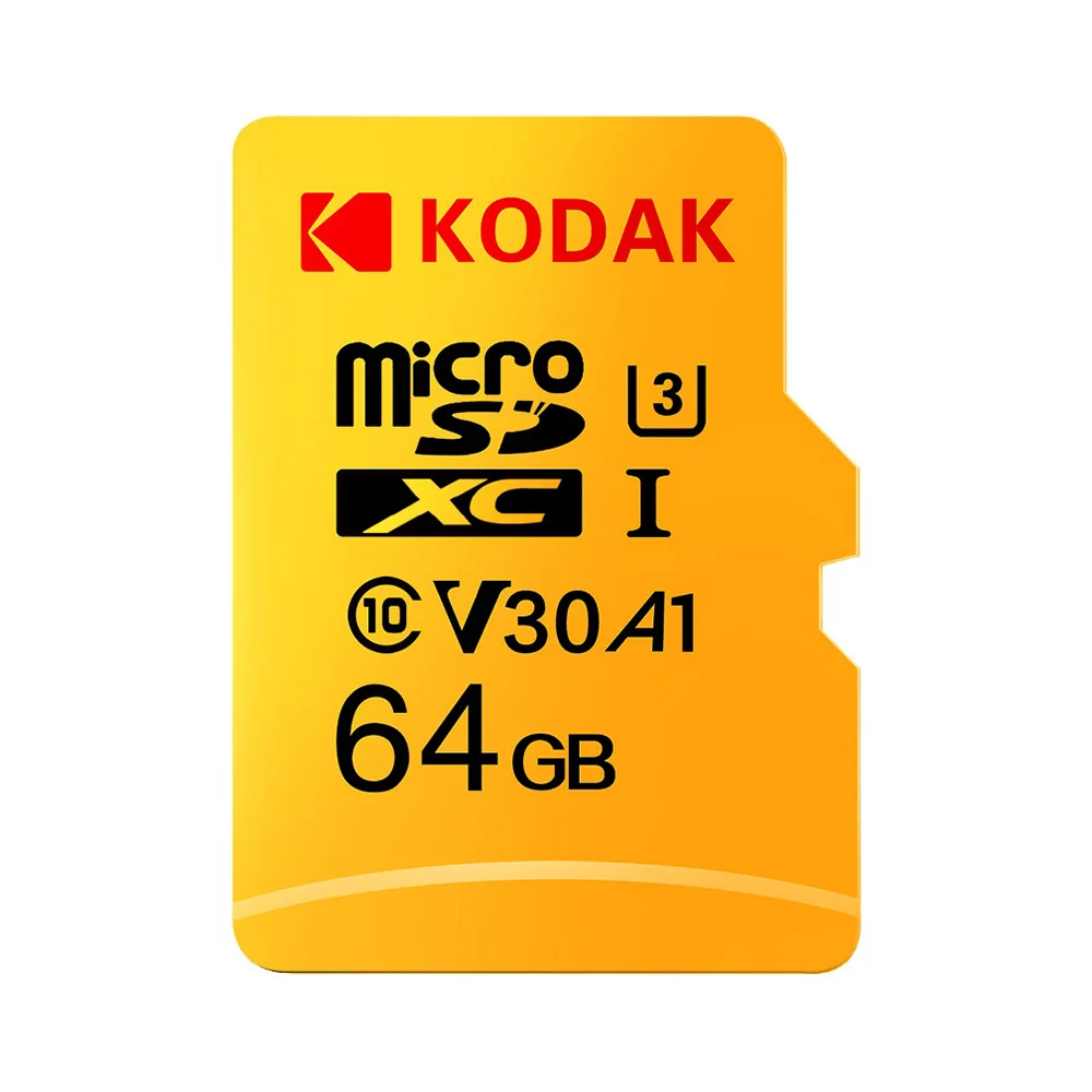64GB U3 Карта памяти Kodak 256 ГБ 128 ГБ U3 32 ГБ Micro sd карта класс 10 UHS-1 флэш-карта памяти Microsd TF/sd карта s для планшета 512 ГБ - Емкость: 64GB U3