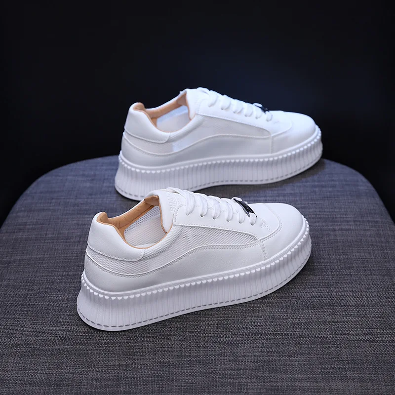 

Женские кроссовки с сетчатым верхом, дышащие, белые, летние, 2021