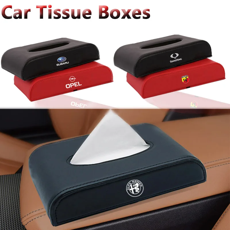 

1pcs Car Emblem Tissue Boxes Auto Accessories Goods For SEAT Leon MK3 Ibiza 5F 6L 6J Altea EXEO Toledo 3 Cordoba Alhambra