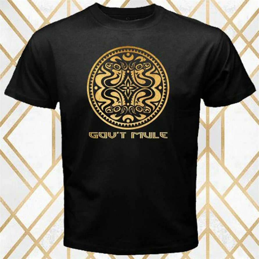 Gov'T Mule рок группа альбом логотип мужская Черная Футболка размер S-3Xl Harajuku Хип Хоп