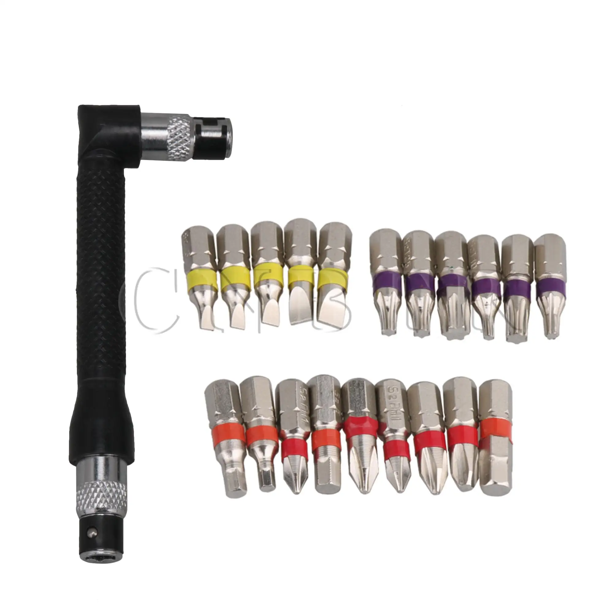 

CNBTR 21 в 1 ручные инструменты L-образная Угловая головка отвертка Биты Набор гаечных ключей