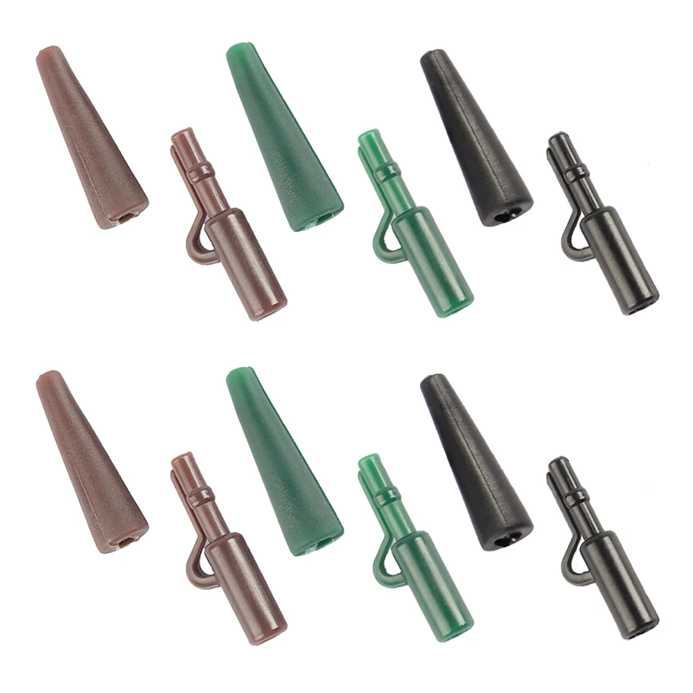 120 шт. рыболовные защелкивающиеся зажимы и хвостовый резиновый соединитель