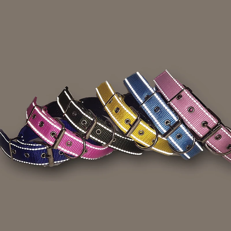 

Reflective Dog Collar Pet Collars Nylon For Small Medium Large Dogs Teddy Keji Pitbull Bulldog Beagle