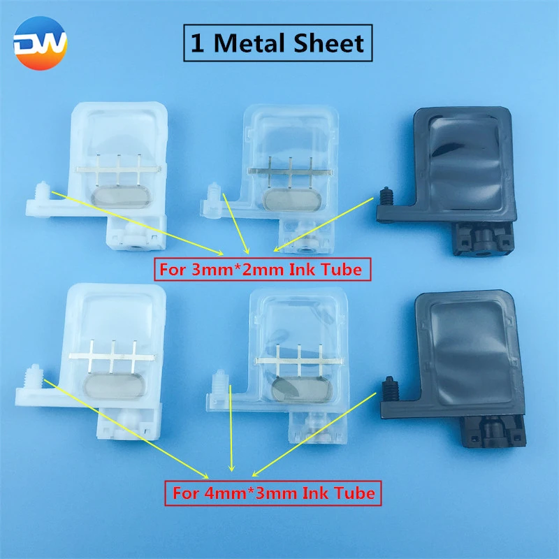 10 Pcs Dewei Transparent White UV DX5 Big Ink Damper for Printhead XP600 TX800 Galaxy Allwin Xuli Dumper Filter | Компьютеры и офис