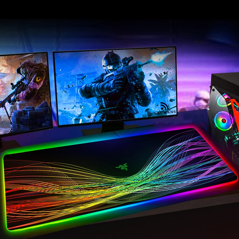 

Large RGB Mouse Pad xxl Gaming Mousepad LED Mause Pad Gamer Copy Razer Mouse Carpet Big Mause Pad PC Desk Pad Mat with Backlit