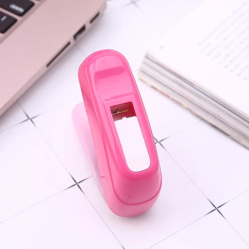 

No Staples Nail Free Stapler Mini Paper Book Binding Stapling Machine Staplers