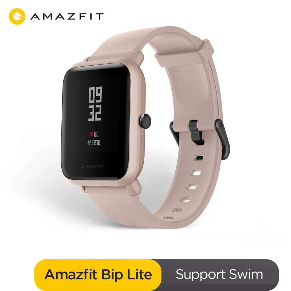 Amazfit Bip Lite аккумуляторная серия Умные часы до 45 дней бататри 3 АТМ для Android iOS
