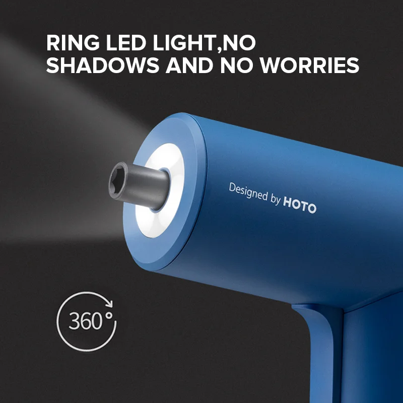 Электрическая отвертка Беспроводная электрическая дрель Xiaomi HOTO с 10 насадками S2 3