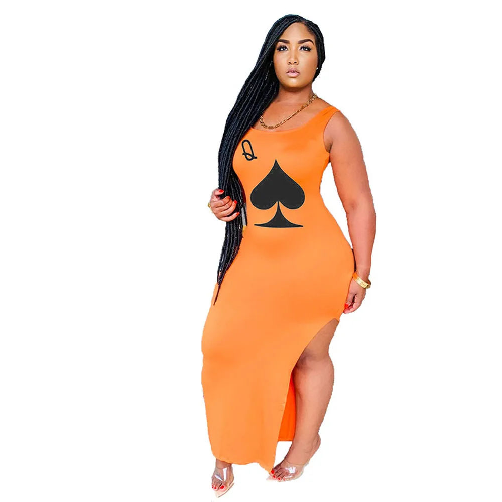 Женские летние платья с принтом в виде карт покера 2020 сексуальное Бандажное
