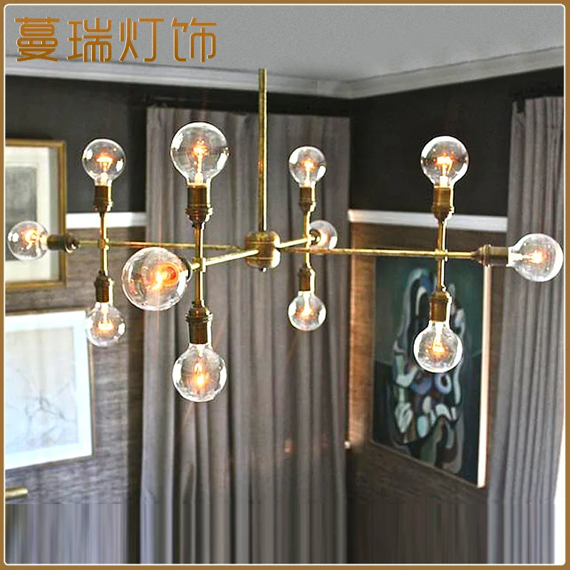 Скандинавский современный стиль стеклянный шар пузырьковый Железный елочка