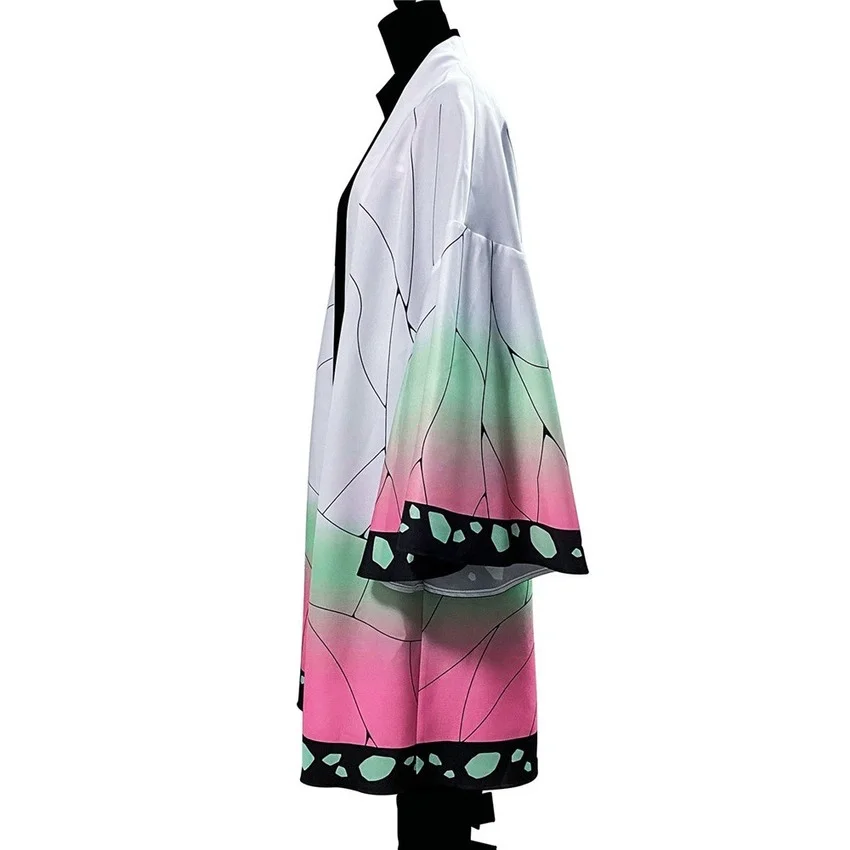 Кимоно женское для косплея кардиган с рисунком бабочки накидка аниме одежда