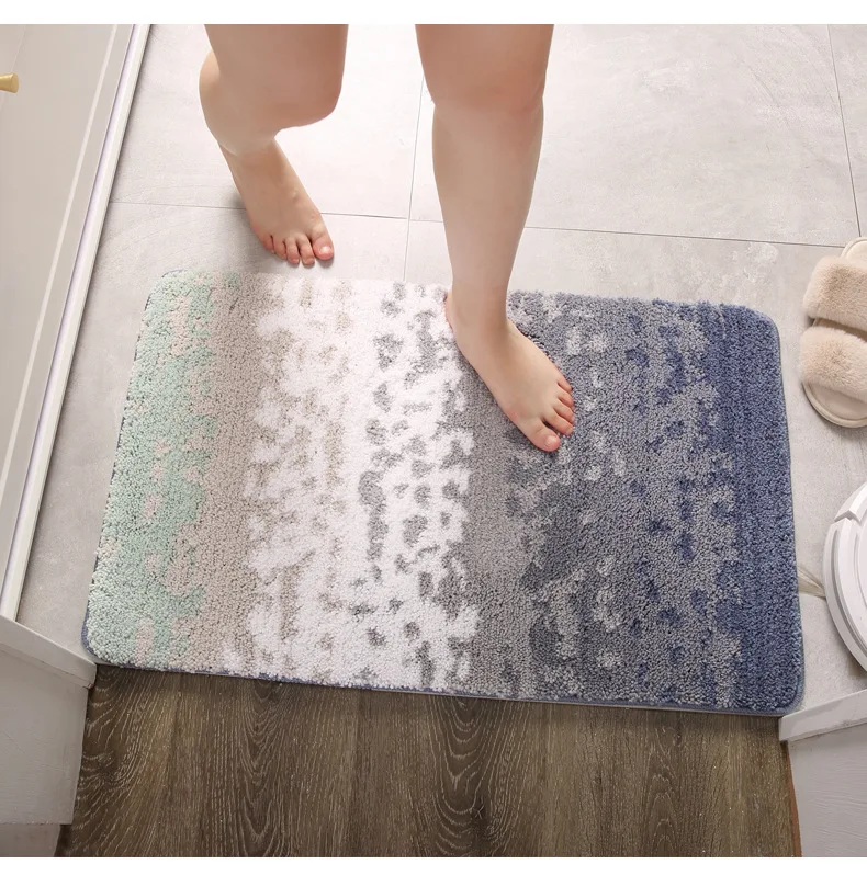 

Kitchen Home Bath Mat Floor Decor Non-slip Modern Area Rugs Living Room Balcony Bathroom Print Carpet Doormat Hallway Geometric