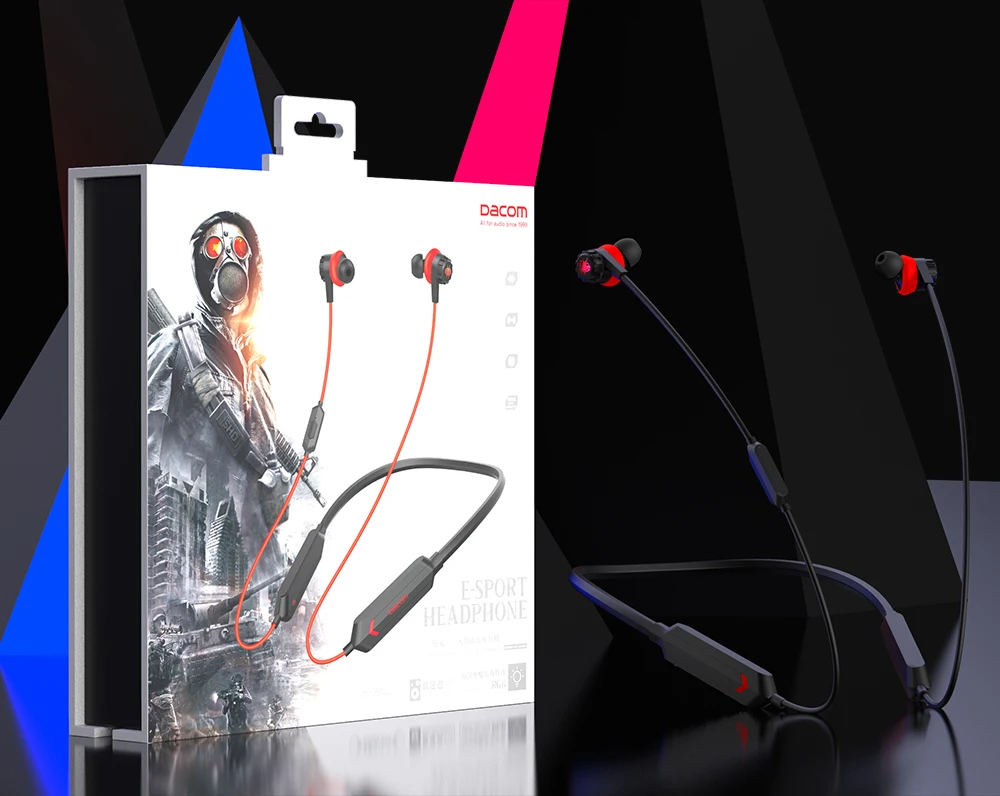 DACOM GH02 беспроводные наушники Apt-X Bluetooth гарнитура RGB свет 3D стерео Встроенный микрофон для мобильных игр для Xiaomi huawei iPhone