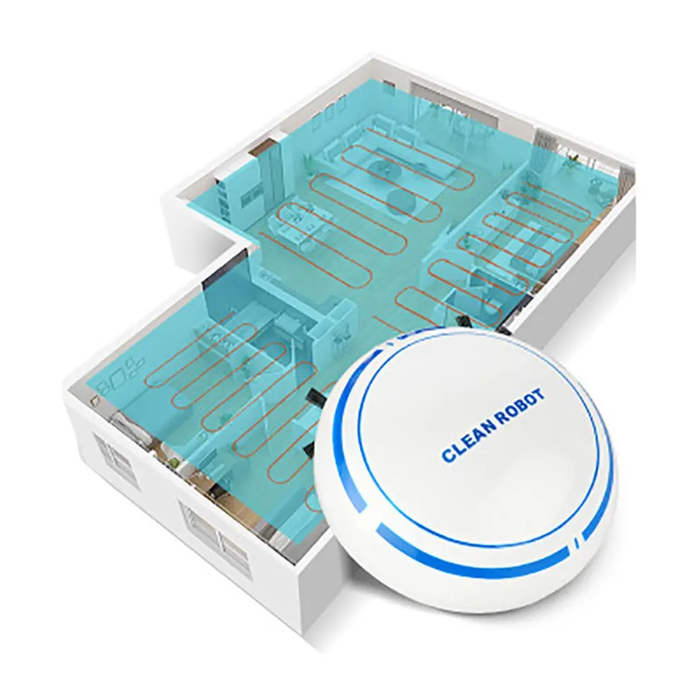 

Light Robot Vacuum Cleaner with Strong Suction and Remote Control Super Quiet Design Ultra-slim Body Touch Switch