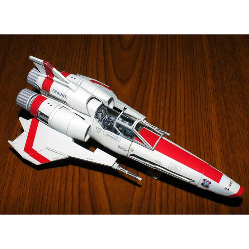 Battlestar Viper 2 Mk2 3D бумажная модель DIY ручной работы игрушечный космический корабль |