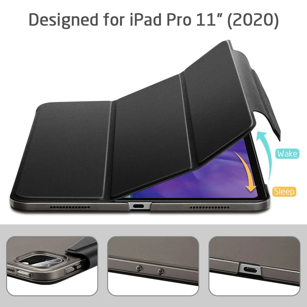Чехол ESR для iPad Pro 11 умный чехол 2021 дюйма 12 9 2020 тройного сложения чехол|Чехлы