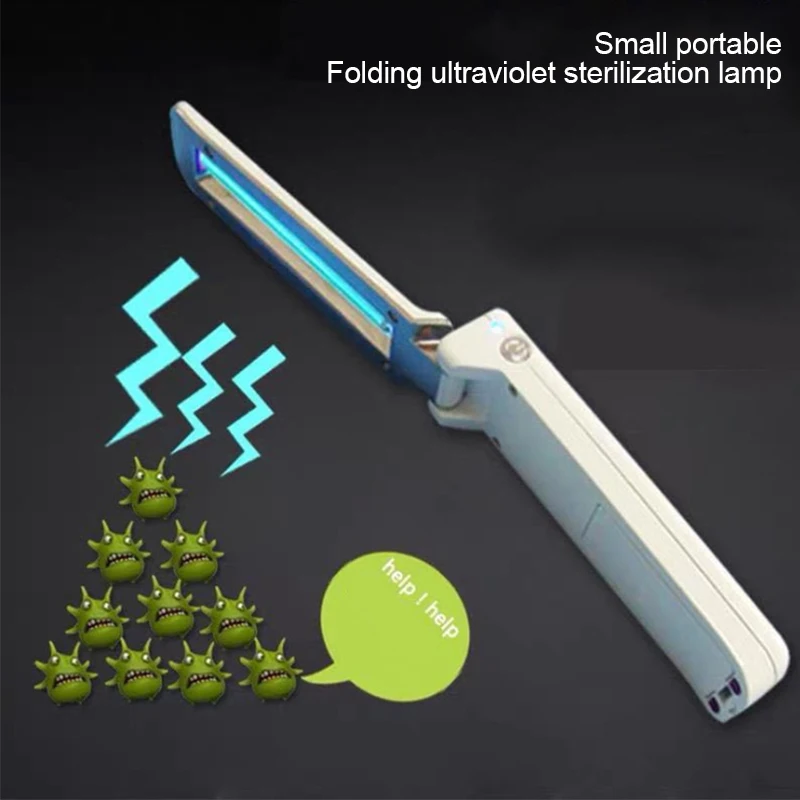 Складная УФ лампа для дезинфекции USB 5v бытовые ультрафиолетовые лампы UVC