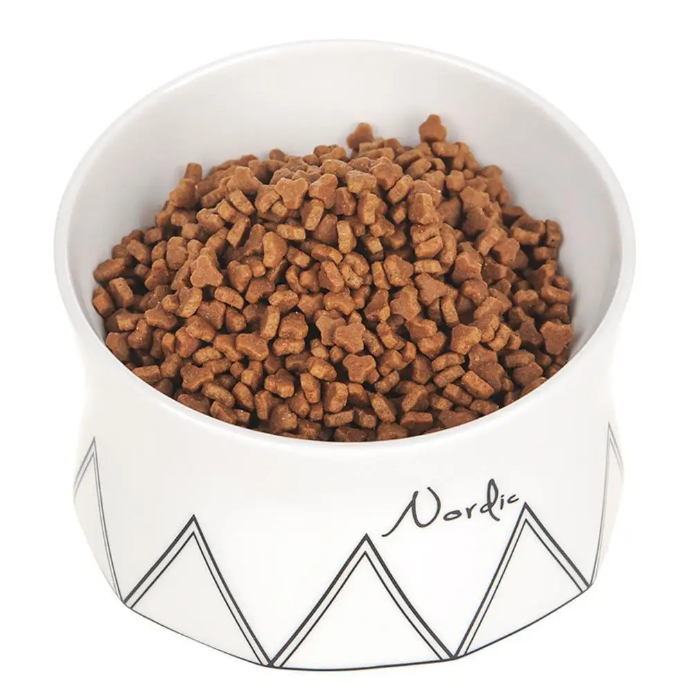 

Nonslip Neck Guard Ceramic Bowl for Pet Cats Dogs Feeding