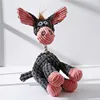 Funny Donkey Shaped Plush Dog Squeaky Toys Corduroy Small Large Dogs Interactive Bite Resistant Toy Pets Accessories Supplies 2
