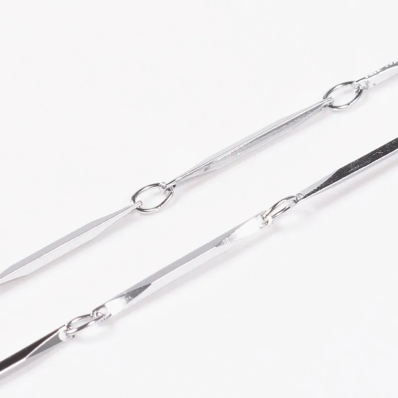 1 шт. цепочка из нержавеющей стали с узором в елочку ожерелье карабином лобстером