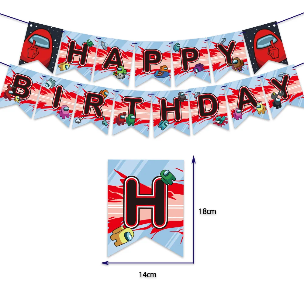 1 Набор из нас на тему дня рождения торт карты баннер вечерние латексные шары для