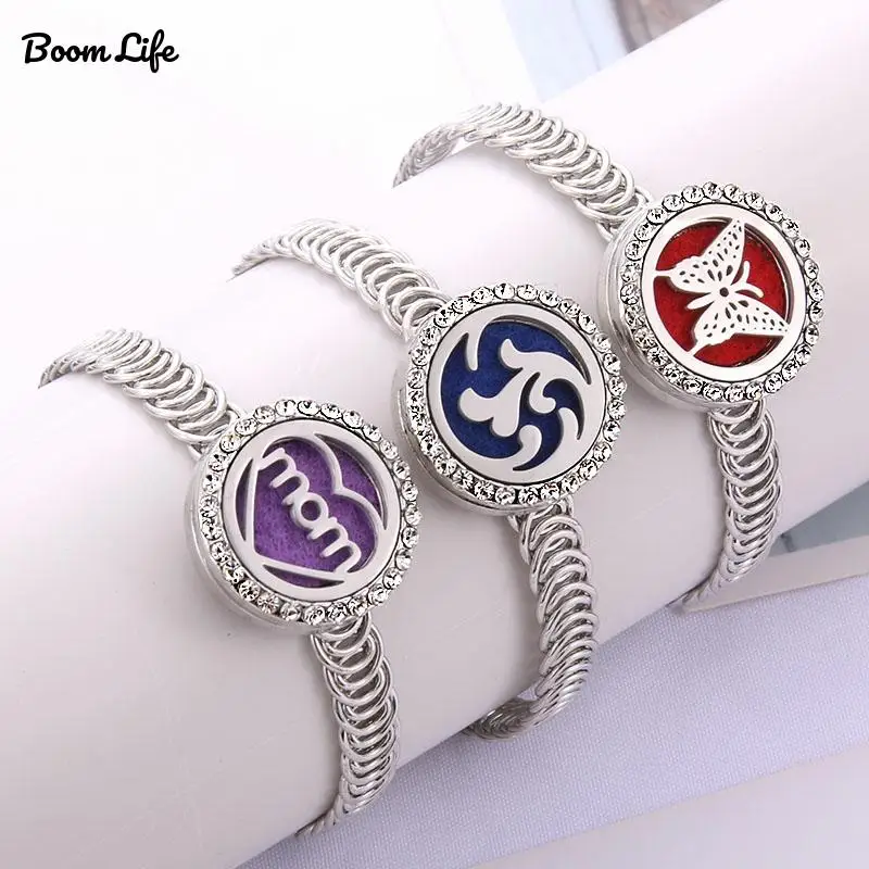 Браслет с кристаллами для духов браслет диффузором эфирных масел стразы