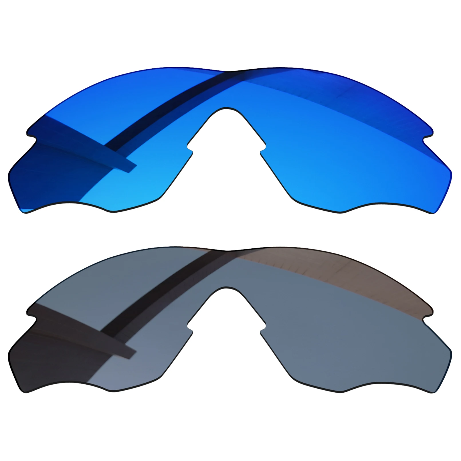 

Bsymbo 2 Pairs Winter Sky & Sliver Grey Polarized Replacement Lenses for-Oakley M2 Frame OO9212 Frame