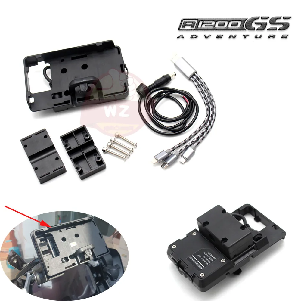 USB Навигационный кронштейн для мотоцикла зарядка R1200GS F800GS ADV F700GS R1250GS CRF 1000L