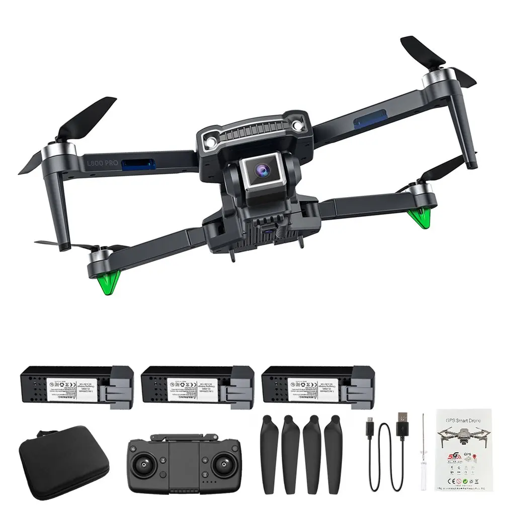 

NEW L800Pro RC Drone GPS 6k Professional HD Dual Camera Brushless Aerial Photography Wifi Foldable Quadcopter 1.2 KM Distance