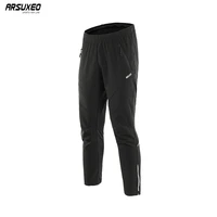 arsuxeo mens winter warm up thermal fleece trousers multi sports running bike cycling pants windproof 18z