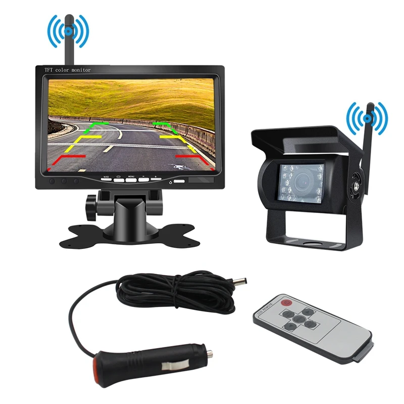 7 Inch Wireless Car Monitor Tft Backup Camera Truck Rear View System | Автомобили и мотоциклы