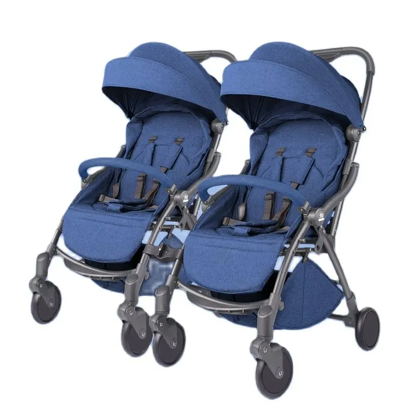 Многофункциональная двойная детская коляска для 0-3 лет Детская Съемная Легкая
