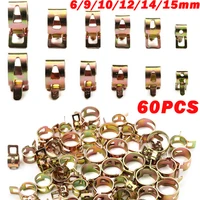 60pcs 6910121415mm spring clip fuel line hose water pipe air tube clamps fastener
