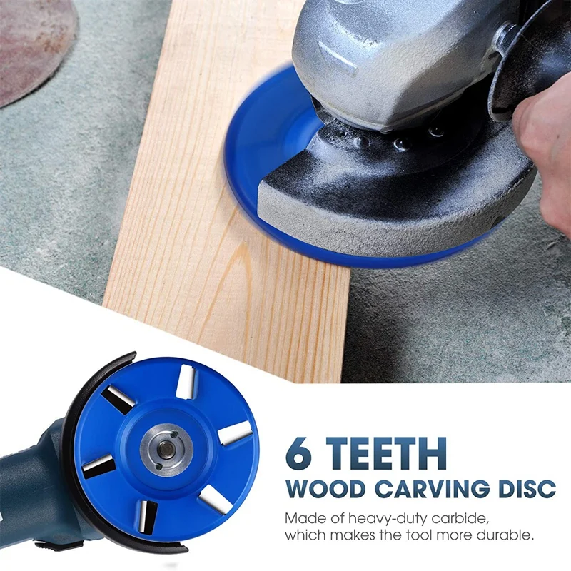 

Angle Grinding Wheel Wood Carving Disc,Wood Polishing Shaping Disc and Wood Turbo Carving Disc 4 Pieces